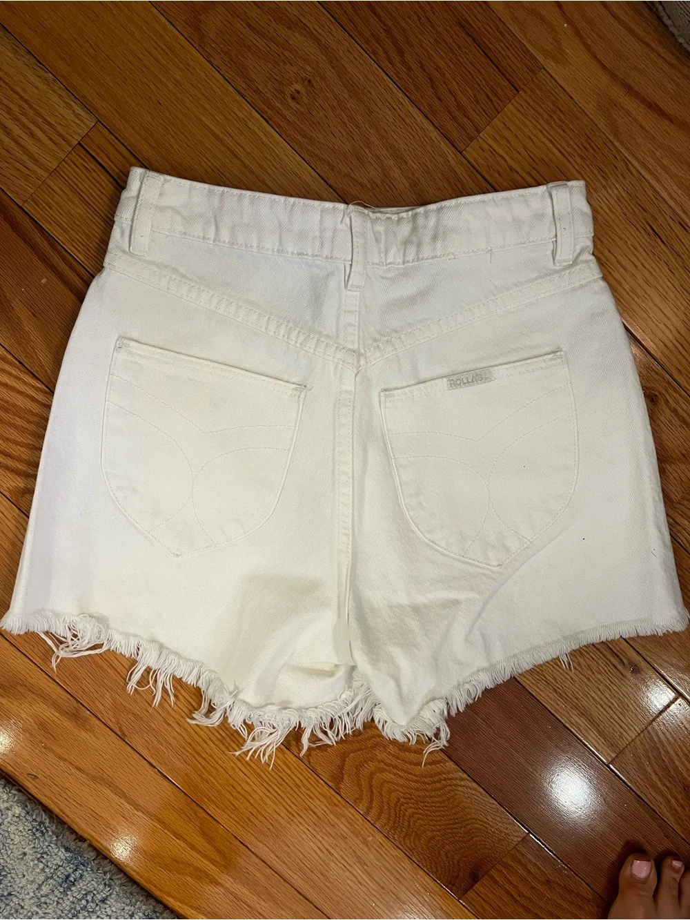 Rolla’s White Denim Shorts